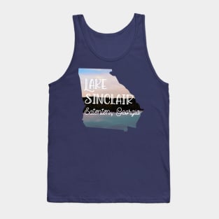 Lake Sinclair in Eatonton, Georgia Art Tank Top